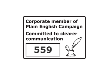 Plain English logo